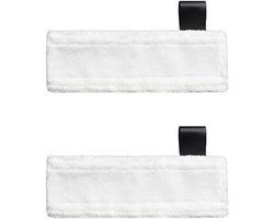 Stofzuiger Mop Doeken - Microfiber Pads - Stoomreinigen Vloeren - Hoge Kwaliteit - Set van 2 - Wit