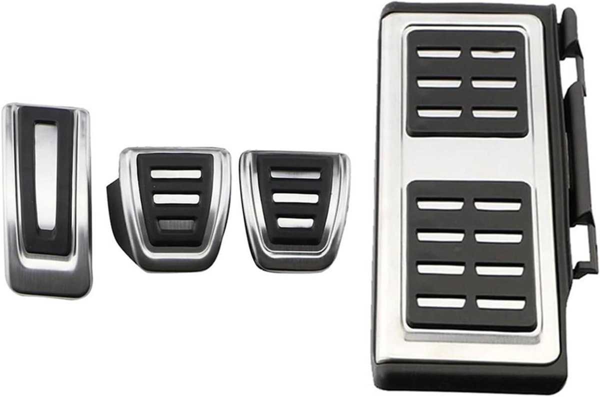 Pedaalhoezen Set - Auto Interieur - Verbeterde Grip - Eenvoudige Installatie - 4 Delig - Zwart