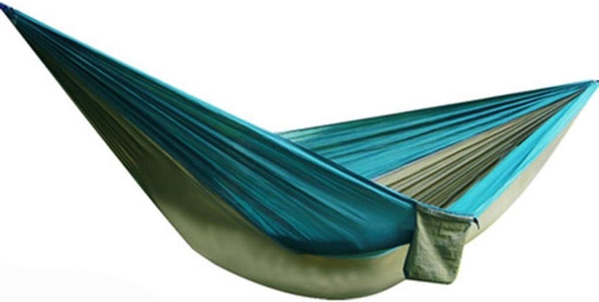 Outdoor hangmat - Kampeer hangmat - Ontspannen buiten - Lichtgewicht parachute doek - Maat L - Grijs