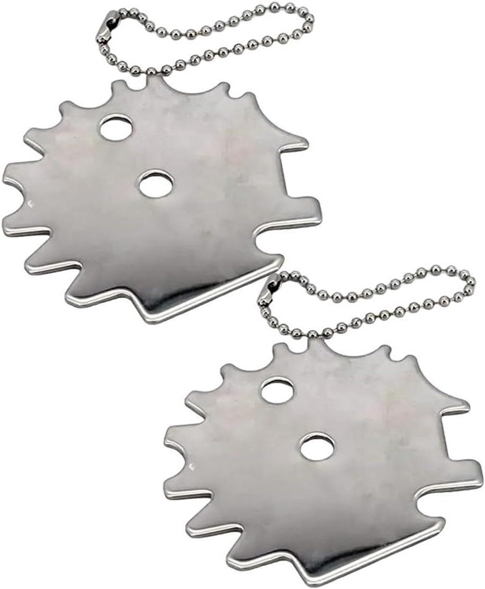 BBQ Grill Schraper - Grill Reiniger - Barbecue Onderhoud - Roestvrij Staal - 2 stuks - Zilver