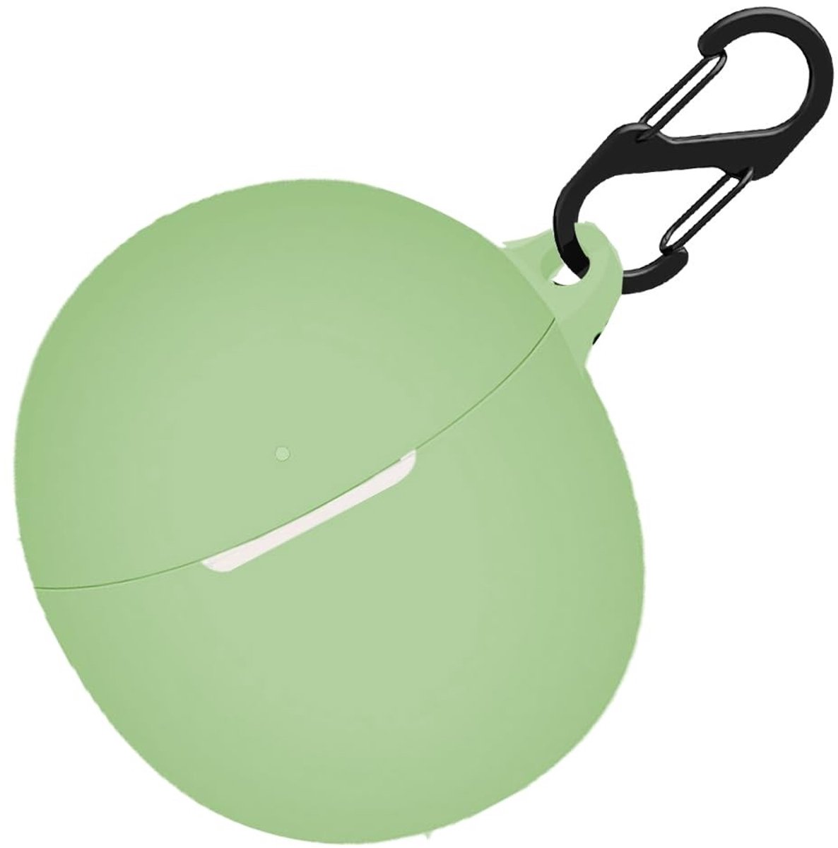 Dailygoods - Dailygoody - Siliconen hoesje - Beschermende case - Groen - Stootvast - Inclusief sleutelhanger - Geschikt voor Oppo Enco Air 3 - Hoesje voor oordopjes
