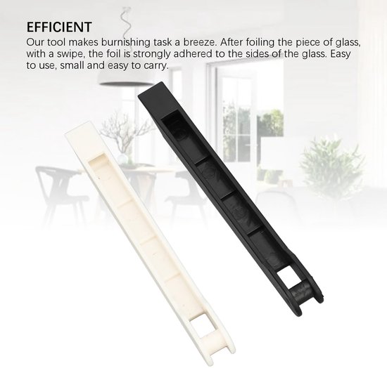 Dailygoods - Cosensi - Dailygoods - Dailygoody - Gereedschapsset Glas-in-lood - Koperfoliegereedschap - Efficiënt Polijsten - 7/32 Inch - Handfoiler - Voor Glas-in-lood Maakplezier — afbeelding 5