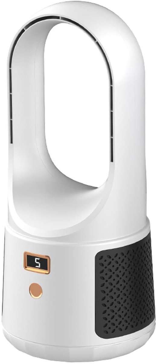 Dailygoods - Dailygoody - Torenventilator - Geluidsarme ventilator - USB-oplaadbaar - Wit - 6 snelheden - Ideaal voor kantoor en slaapkamer