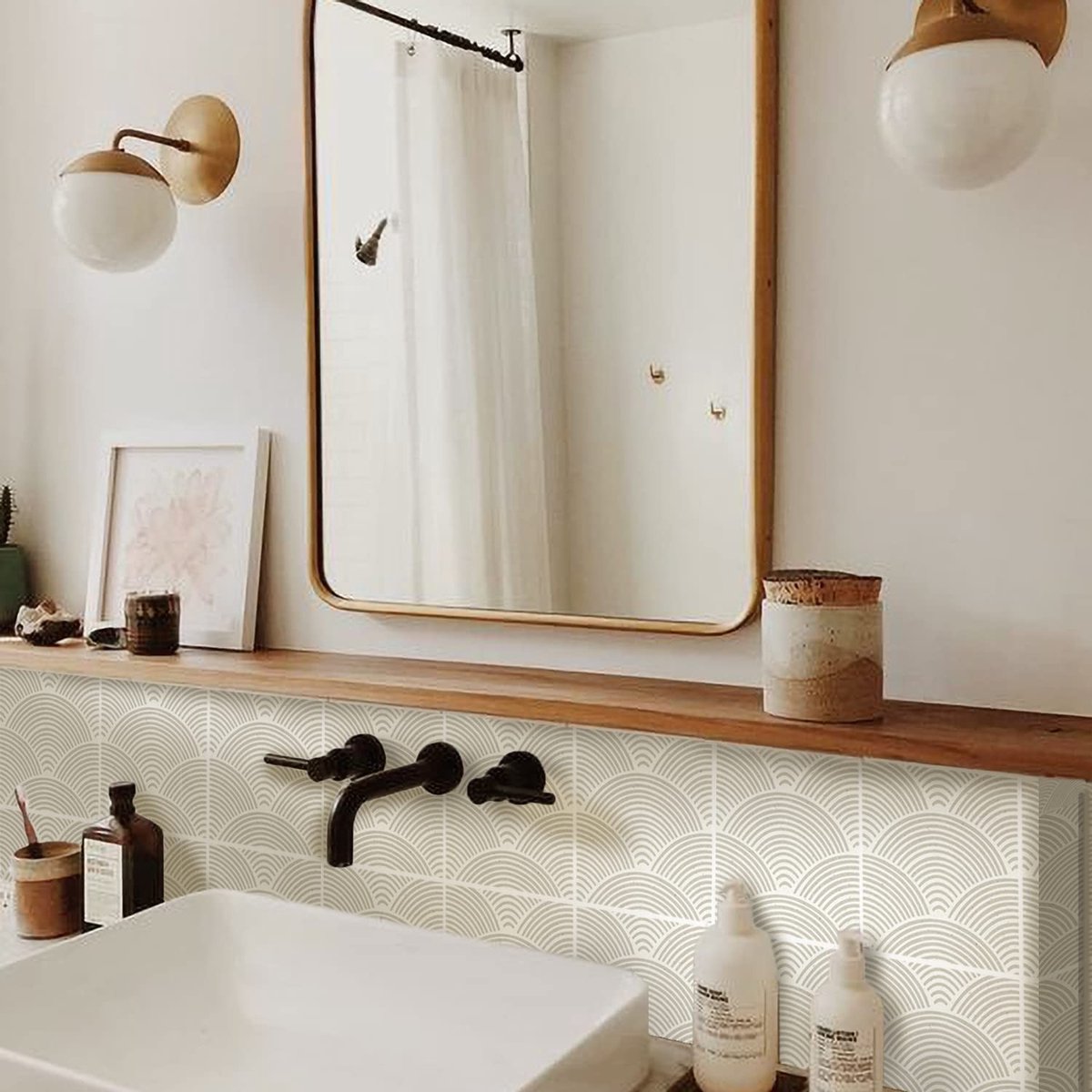 Dailygoods - Dailygoody - Waterproof Tegelstickers - Peel & Stick wanddecoratie - Set van 10 - 15x15 cm - Keuken en badkamer - Eenvoudige installatie - Geschikt vo