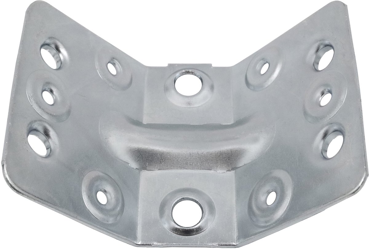 Dailygoods - Dailygoody - Hoekbeslag Tafelpoten - Universeel Staal - Stevige Constructie - Zilver - 4 Stuks - Voor Tafelbouw - Geschikt voor Meubels