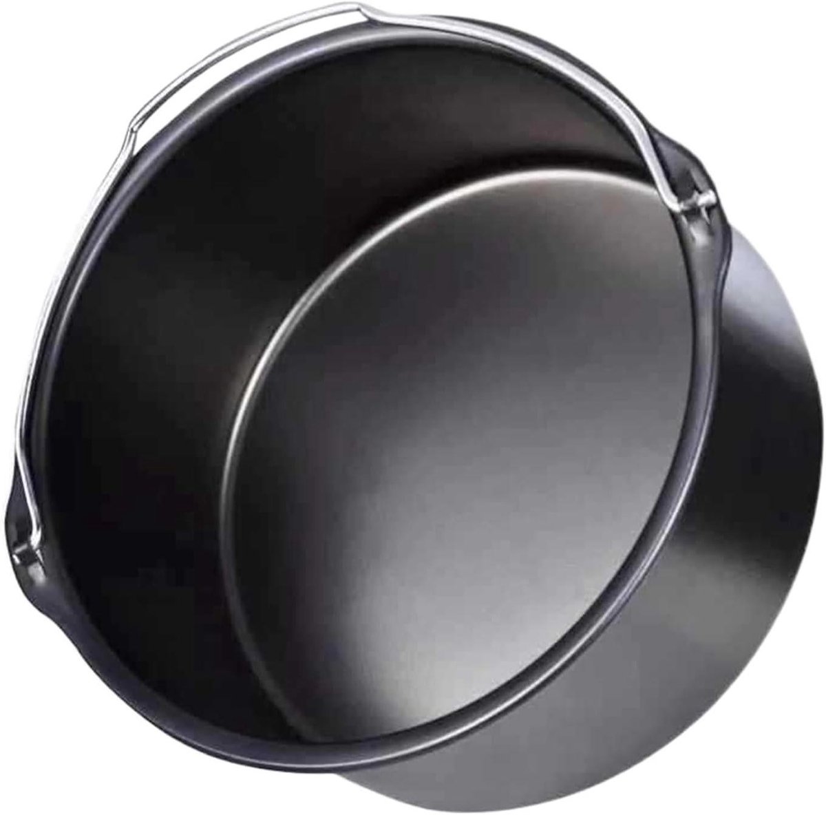 Airfryer Ovenschaal - Bakvorm Cake - Zelf Bakken - Gelijkmatige Warmte - 21 x 18 x 8 cm - Zwart