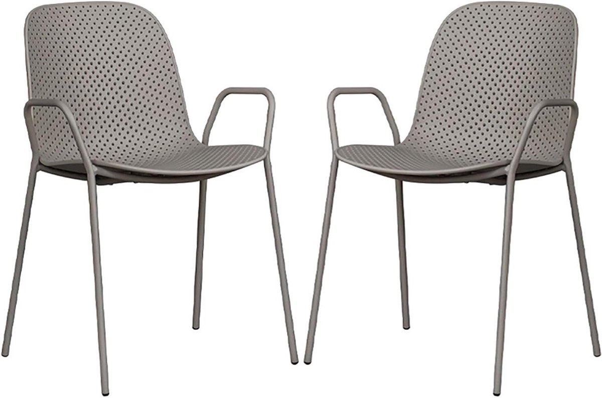 Eetkamerstoelen Set - Tuinstoelen Stapelbaar - Buiten Zitten - Stapelbaar Ontwerp - Set va