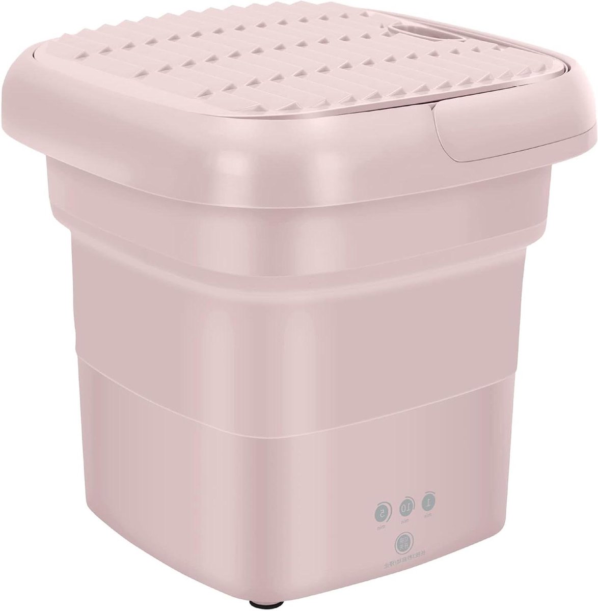 Opvouwbare Mini Wasmachine Draagbare Wasmachine Reizen en Kleine Was Super Stil Ontwerp 10 Liter Capaciteit Roze