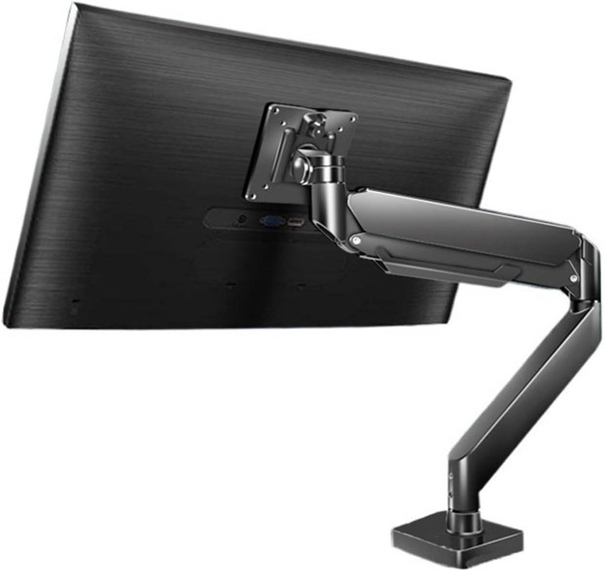 Monitor Arm - Bureauhouder Scherm - Ergonomisch Werken - Gasveer Mechanisme - 17-49 inch - Zwart