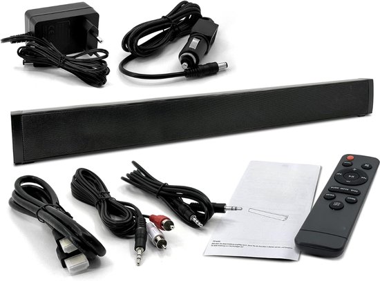 SNJY® Soundbar - TV Speaker - Home Cinema - Bluetooth - Met Afstandsbediening - 30 W - Zwart van SNJY — afbeelding 2