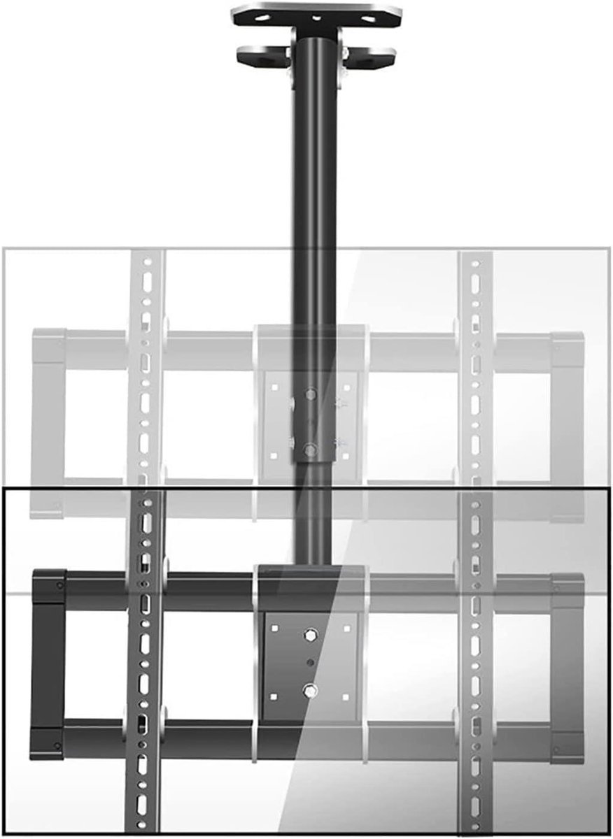 TV Beugel - Plafondhouder - Flexibel Kijken - Verstelbare Hoogte - 37-85 inch - Zwart