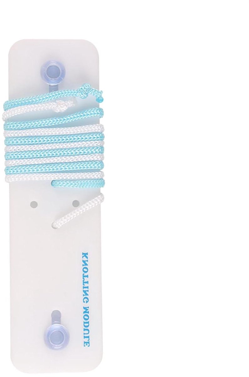Knoop Kit - Oefenmateriaal - Vaardigheden Leren - Realistische Simulatie - 20 x 5 cm - Grijs