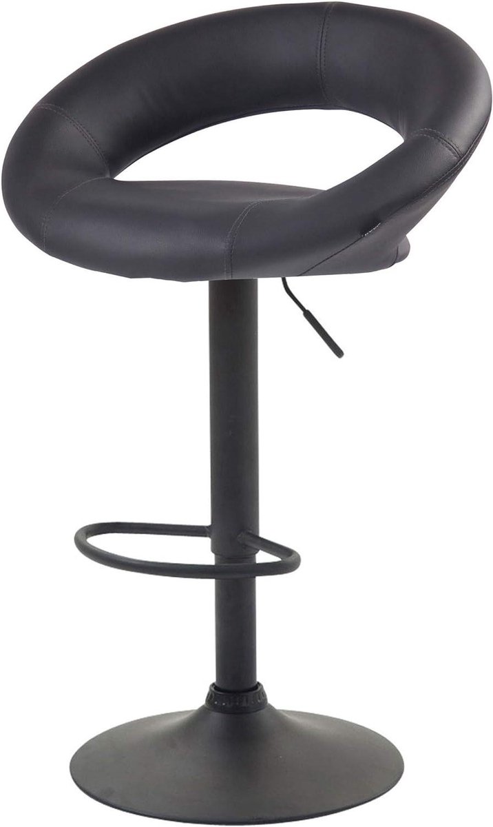 Barkruk Olinda - Keukenbarkruk - Comfortabel Zitten - In hoogte verstelbaar - 80 cm - Grijs