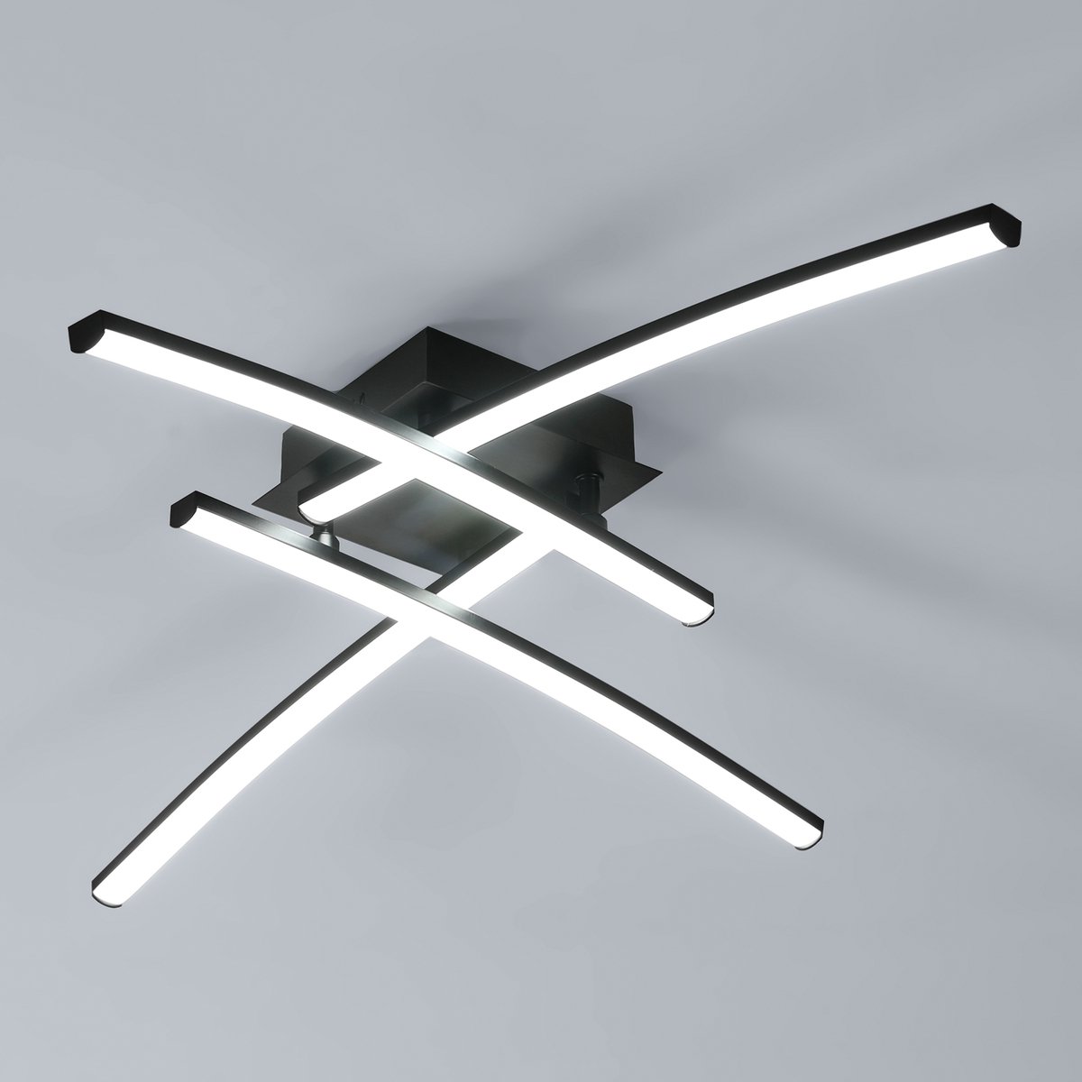 Haobosic - Golf Design Aluminium Plafondlamp - Zwart - 34W - 6500K Koud Wit