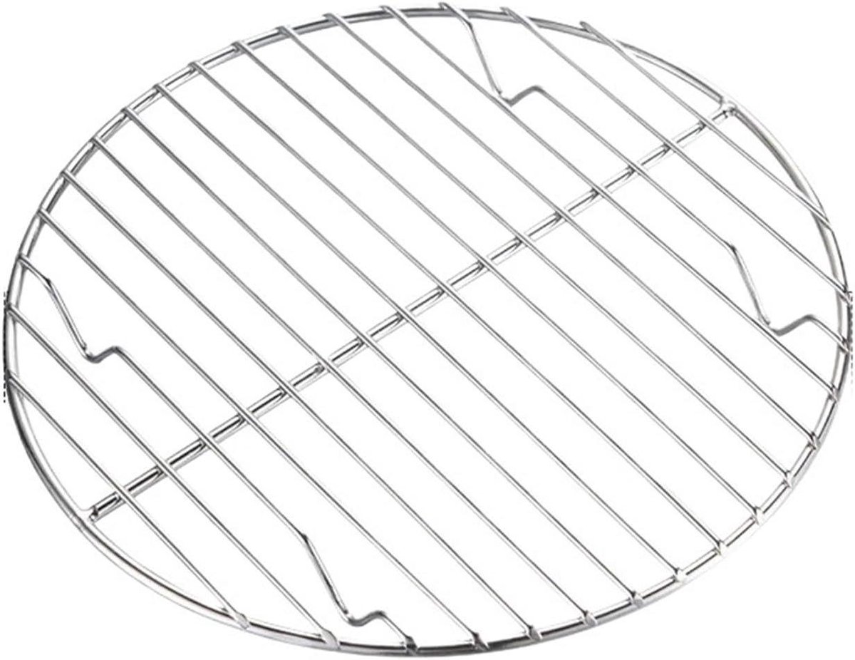 Barbecue Net - Grill Tafelblad - Buiten Koken - Veilig Grillen - 21x21cm - Zilver