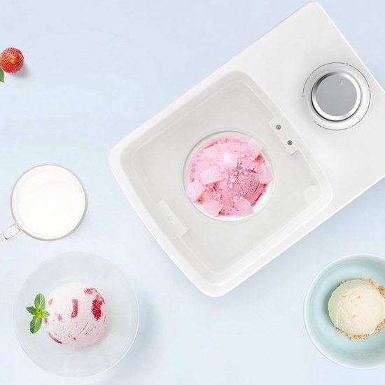 IJsmachine - Dessertmaker - Zelf ijs maken - Automatisch zonder voorkoeling - 500ML capaciteit - Rood — afbeelding 4