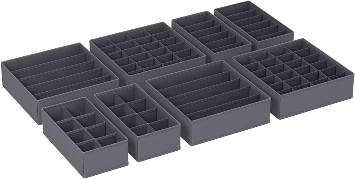 SONGMICS - Organizer - Ladekast Organizer - Set - 8-delig - Voor Sokken, BH's Stropdassen Kastopslag