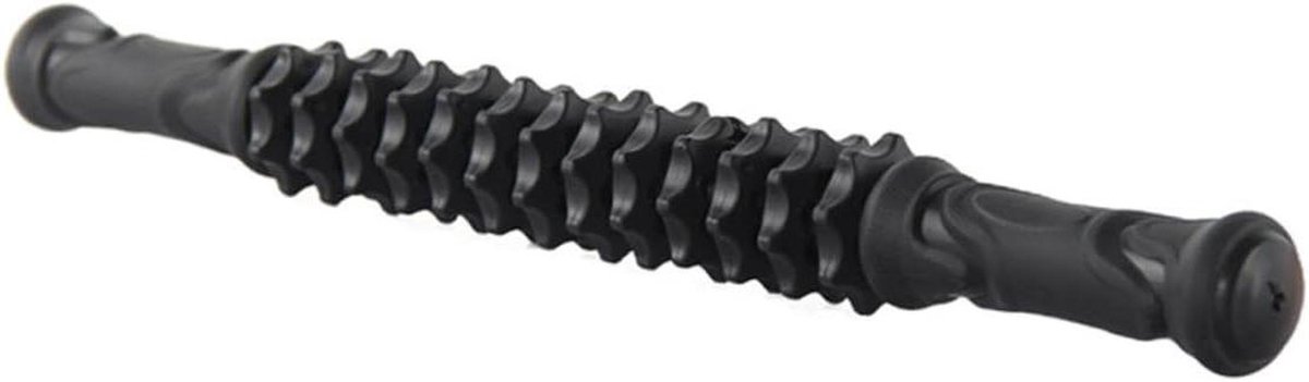 Massage Stok - Spierroller Gear - Spierherstel Bevorderen - Glad Polijstproces - 455 cm - Zwart