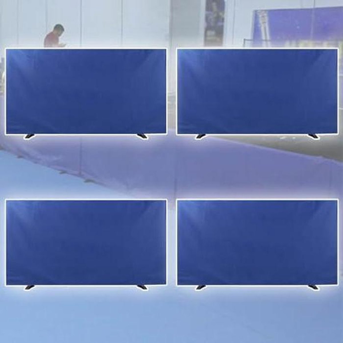 Tafeltennis Barrière - Bal Deflector - Bal Beheersing - Opvouwbaar Ontwerp - 140 x 72 cm - Blauw