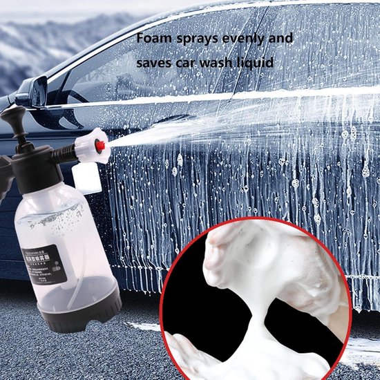 Schuimsproeier Tuin - Handpomp Sproeier - Auto Reinigen - Rijk Schuim - 1.5 Liter - Wit — afbeelding 4
