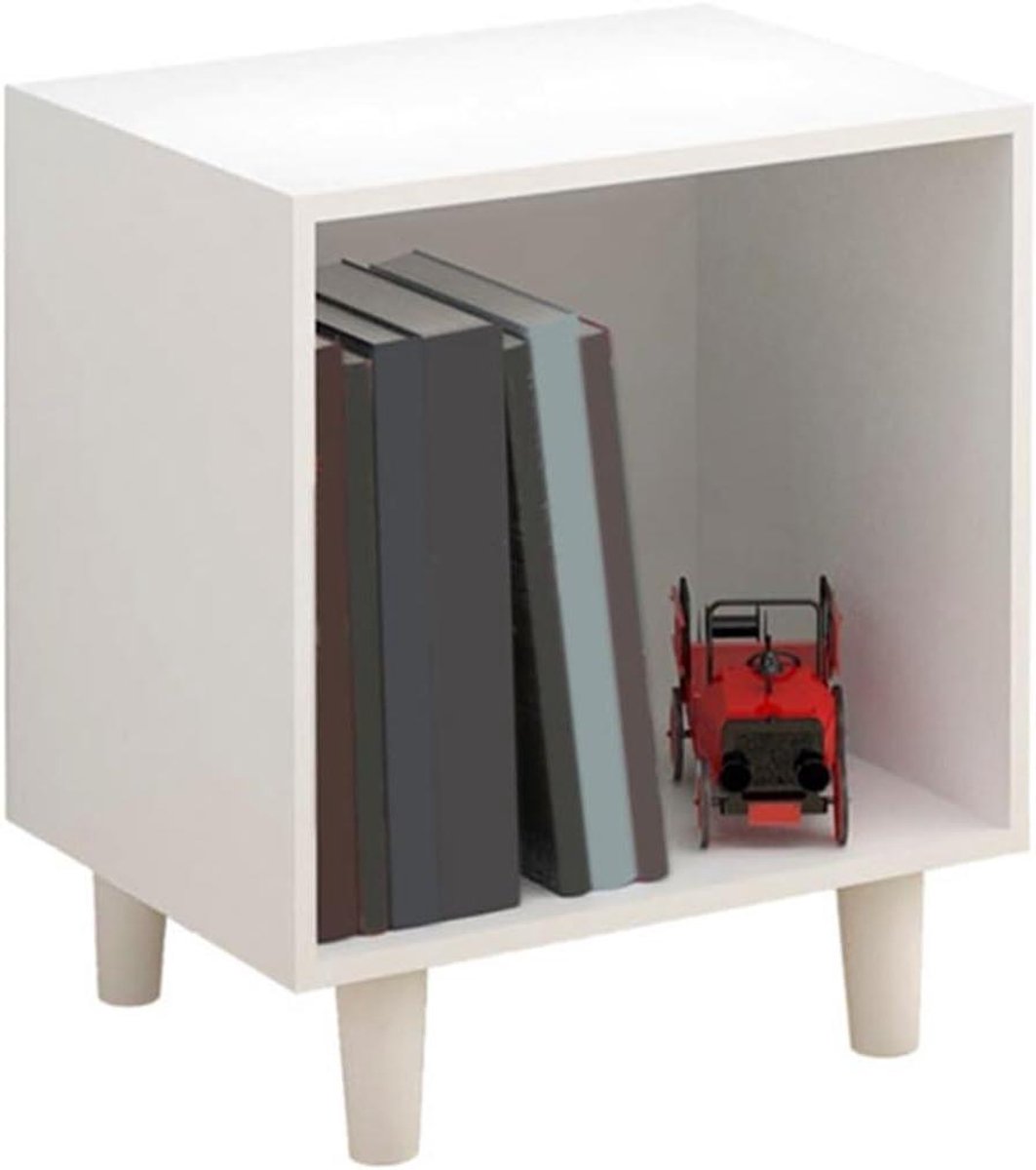 CD-opbergrek - Vinyl platenkast - Muziek organiseren - Open vloer ontwerp - 46x36x48 cm - Houtkleur