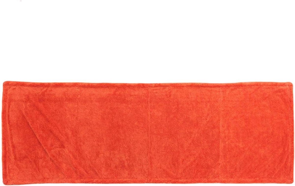 Absorberende Handdoeken - Microvezel Doeken - Auto Drogen - Pluisvrij Streepvrij - 180x60cm - Oranje