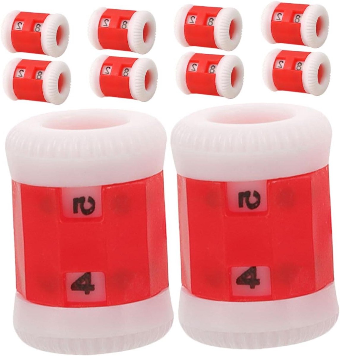 Breitellers - Rijtellers Haken - Trui Breien - Nauwkeurig Tellen - 10 Stuks - Rood
