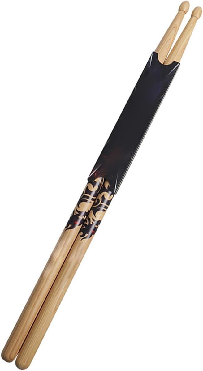 Drumstokken Paar - Percussie Stokken - Muziek Maken - Druppelvormige Kop - 5A Maat - Houtkleur