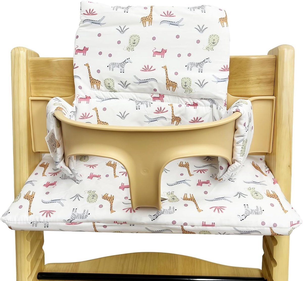 Comfortabele Kinderstoel Kussen Geschikt voor Tripp Trapp, Vervangende Hoes met Plastic Coating voor Baby's en Peuters, Hoogwaardige Nylon en PP Katoen