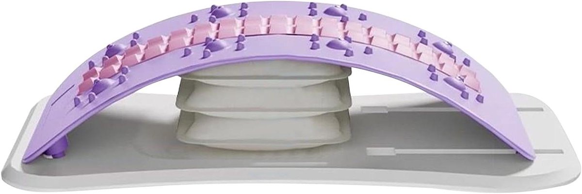 Rugstrekker - Wervelmassager - Rug Ontspanning - Biomimetisch Ontwerp - 41.5 cm - Zwart