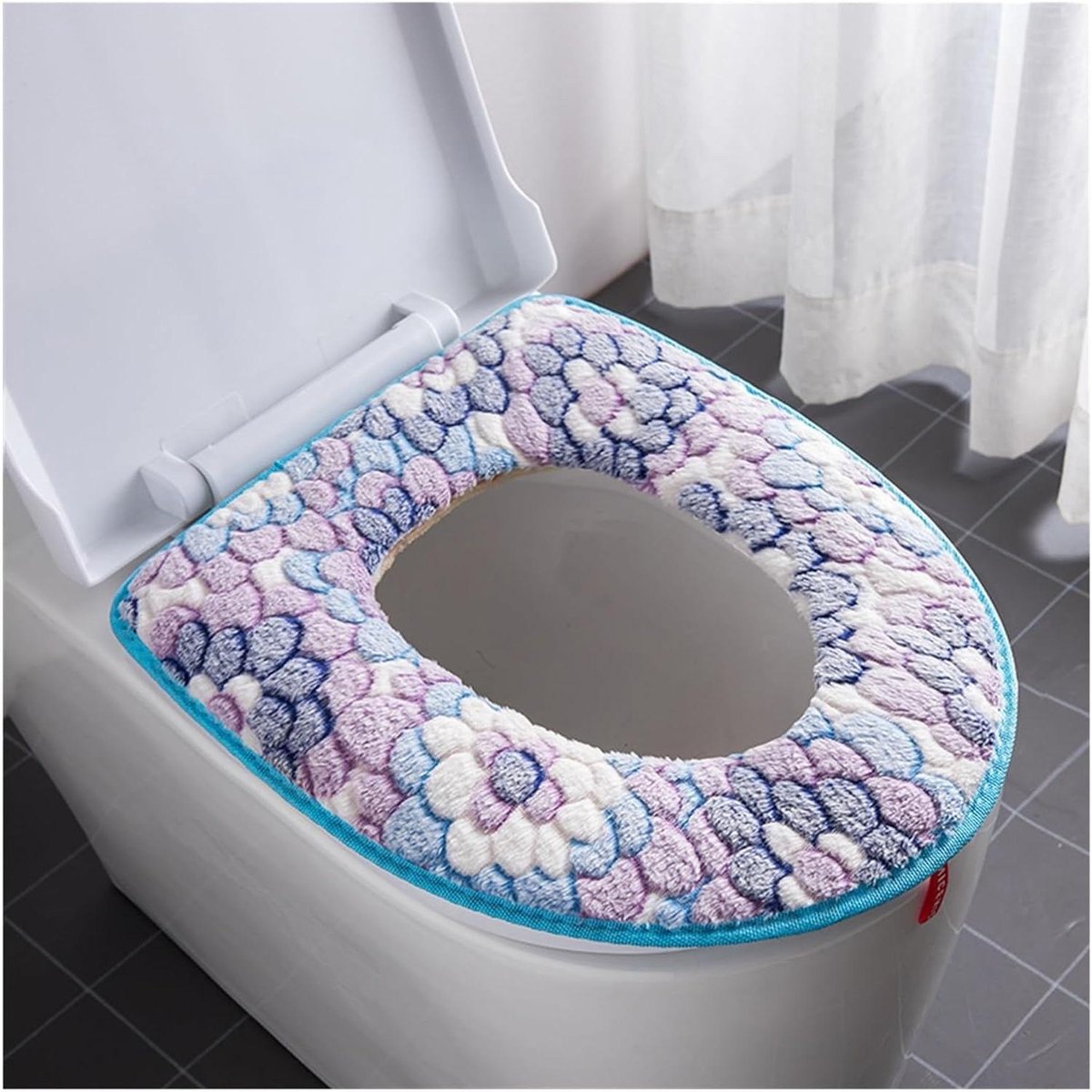 Toiletstoelhoes - Toiletbril warmer - Comfortabel Zitten - Wasbaar en Herbruikbaar - Universele Maat - Kleurrijk