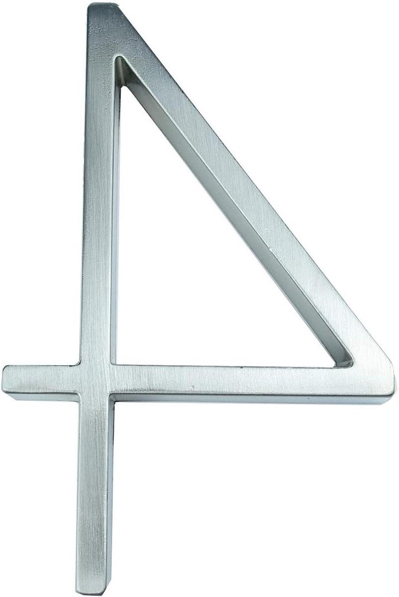 Huisnummer - Adresbord Deur - Huis Herkenning - Modern Lettertype - 12cm - Zwart