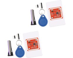 2 Stuks NFC RFID Module V3 Kit voor Arduino en Raspberry Pi met Witte S50 Kaart en I2C SPI HSU Verbinding