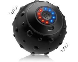 Massagebal - Elektrische Massagebal - 5 Verstelbare Trilstanden - Diameter 9.5 cm - Klein en Draagbaar - Zwart
