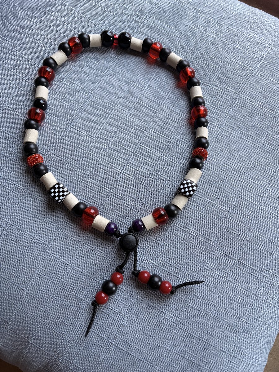 Anti teek/vlooien kralenketting voor honden-EM kralen-Bella-47/51cm-NaamopKado-Hondensierraad
