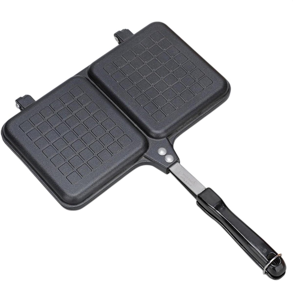 Sandwich Maker - Tosti Pan - Broodjes Grillen - Dubbelzijdig - 36x25 cm - Zwart