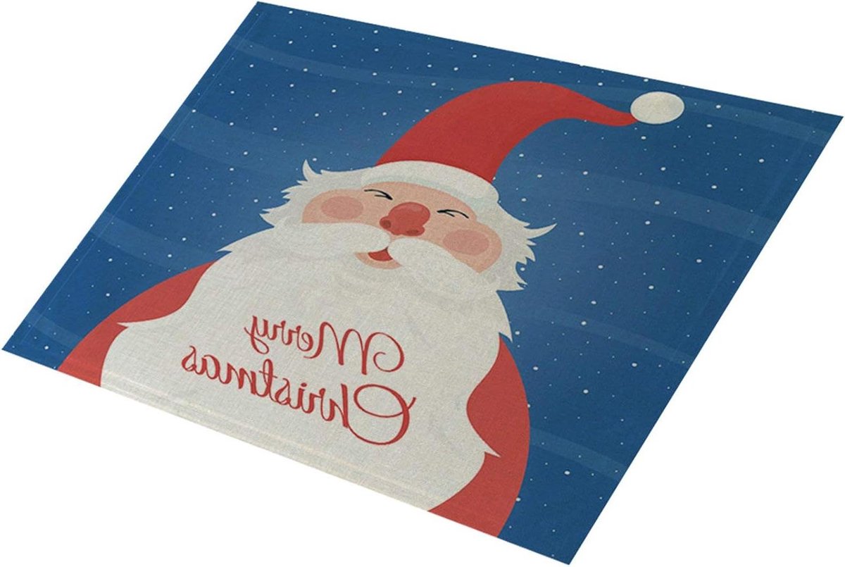Placemats 4 Stuks - Tafelkleden Set - Eettafel Decoratie - Wasbaar Katoen Linnen - 40 x 30 cm