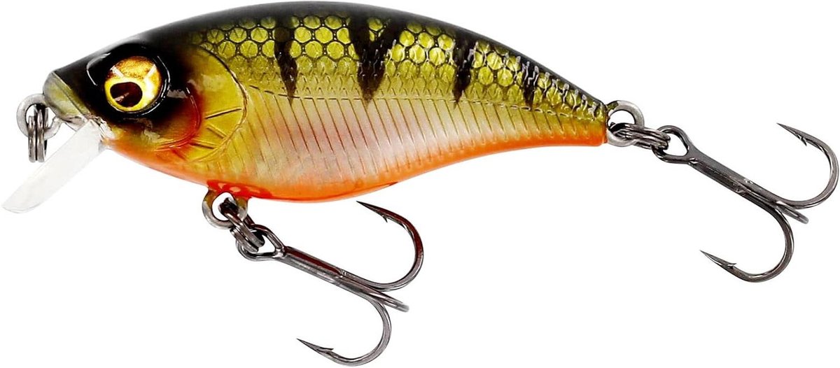 Crankbait Wobbler - Kunstaas Vissen - Roofvis Vangen - Agressieve Zwemactie - 5cm 6g - Bling Perch