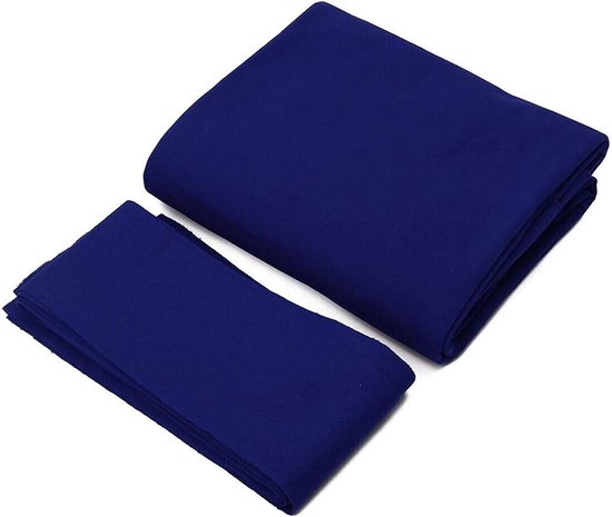 Tafelvilt Biljartdoek - Pooltafel Laken - Spelverbetering - Duurzaam Materiaal - 7ft 8ft 9ft - Blauw — afbeelding 2