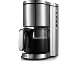 Koffiezetapparaat - Espressoapparaat - Thuis barista kwaliteit - Automatische uitschakeling - 125 liter - Zilver
