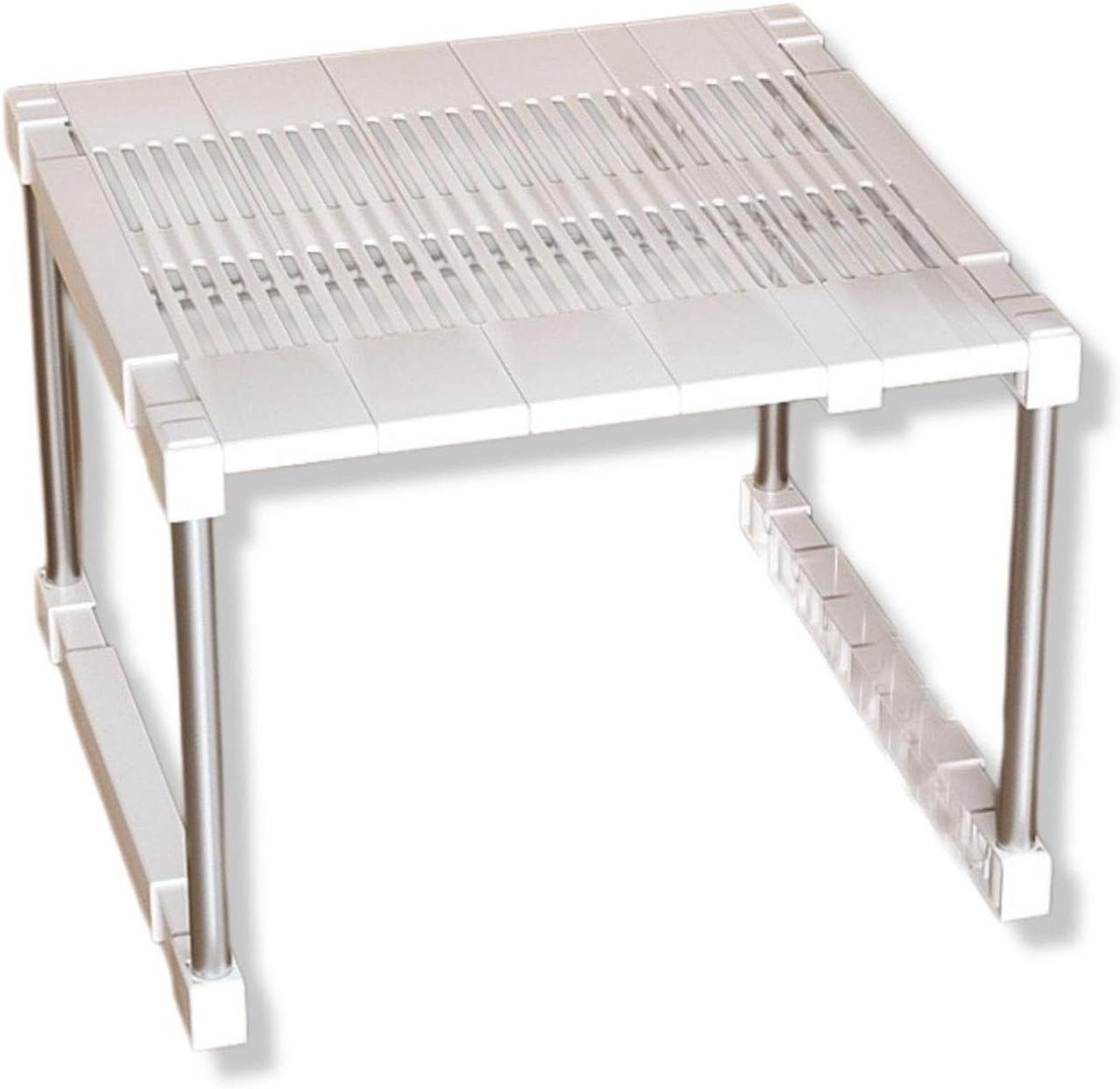 Locker Plank - Garderobe Plank - Kast Ruimte - Verstelbare Breedte - L32-40cm - Wit