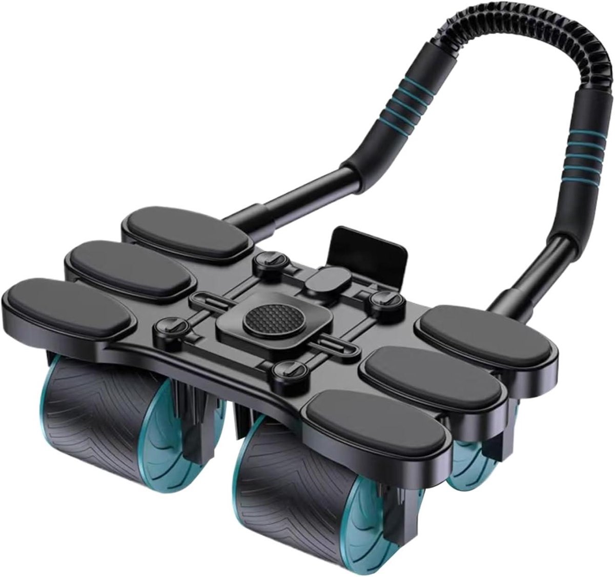 Buikspierwiel - Core Trainer - Thuis trainen - Automatische rebound - 32 cm breed - Zwart