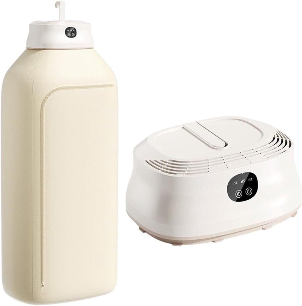 Draagbare Wasdroger Mini Droger Snel Kleding Drogen Automatische Timer 21 x 14 x 26 cm Wit