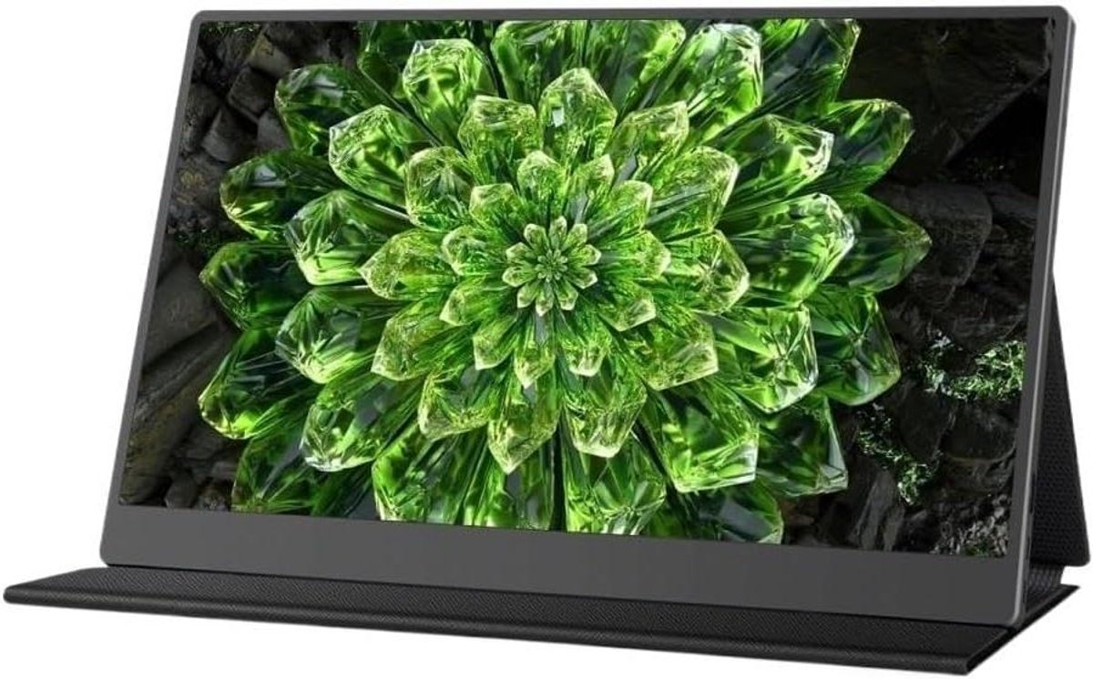 Draagbare Monitor - Extra Scherm - Werk en Entertainment - Aluminium Behuizing - 15.6 Inch - Zwart