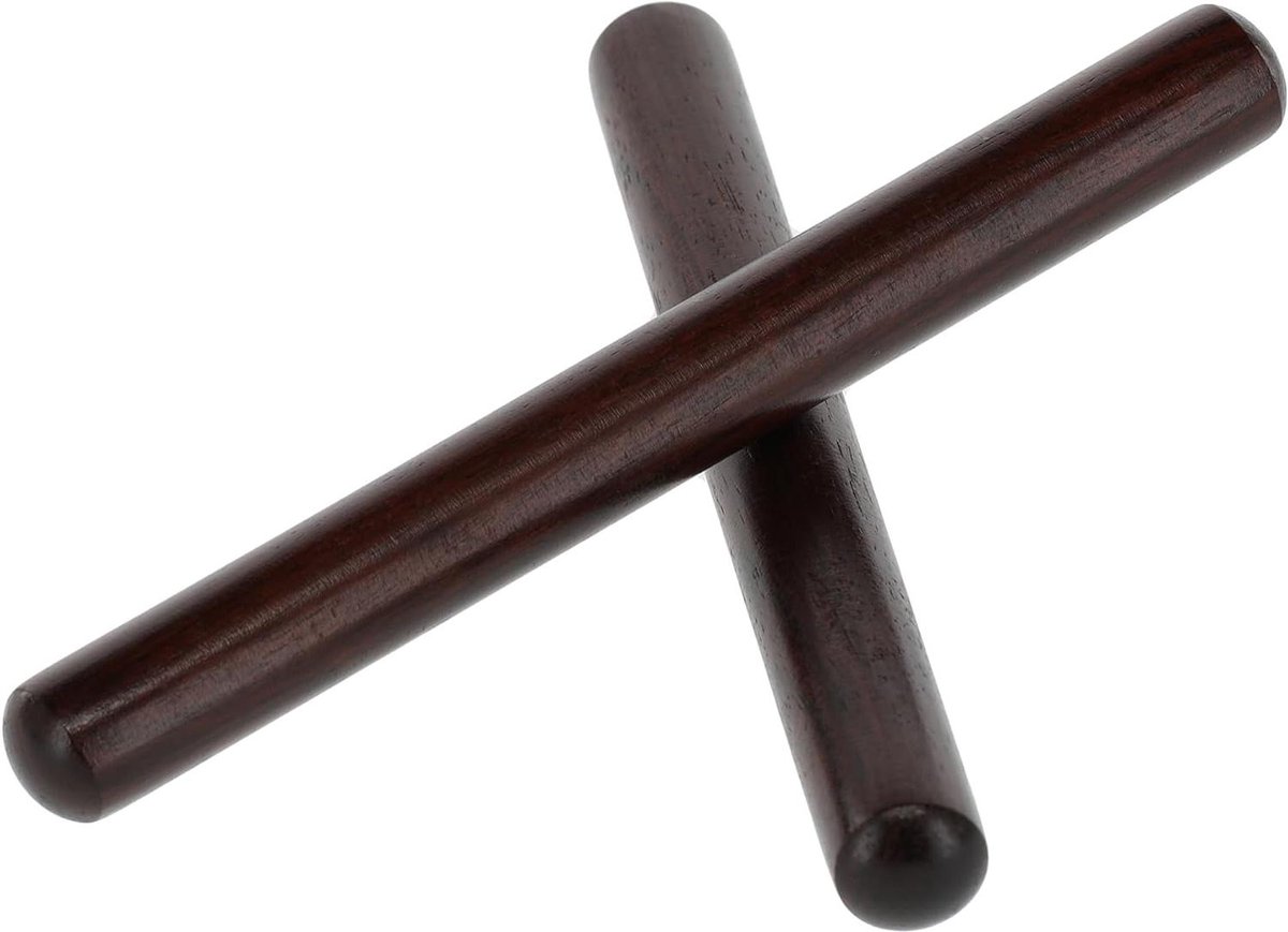 Claves Palissander - Percussie Stokken - Muziek Maken - Handgemaakt Paar - 20 cm - Roze