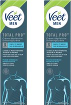 Veet Men - Ontharingscreme - Gevoelige Huid - 200ml x2 - Voordeelverpakking