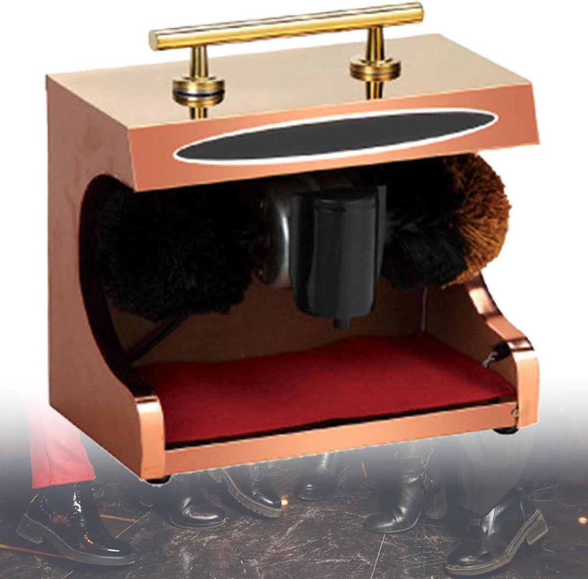 Automatische Schoenpoetser - Elektrische Borstel - Schoenen Polijsten - Inductie Technologie - 7 kg - Goud