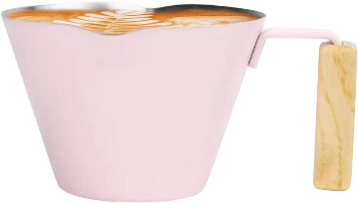 Koffiekop | 100ml Dubbele Tuit Cappuccino Mok met Maatverdeling - Melk Beker Met Handgreep,Voor Café, Melk, Warme Chocolademelk, Thuis Bereiden Van Koffie, Latte, En Cappuccino