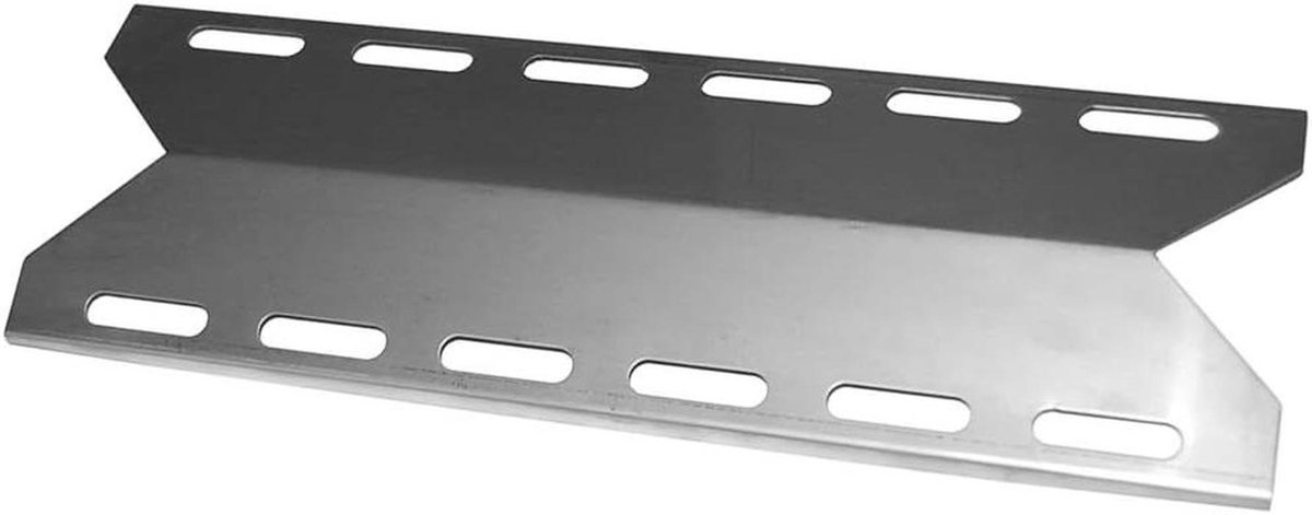 Grill Warmteplaat - Roestvrij Staal - Barbecue Onderhoud - Directe Vervanging - 44 x 14 cm - Metaal