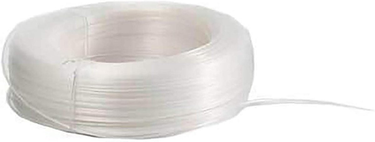 Droogrek nylon - Waslijn - Kleding drogen - Duurzaam gevlochten - 60 meter - Transparant
